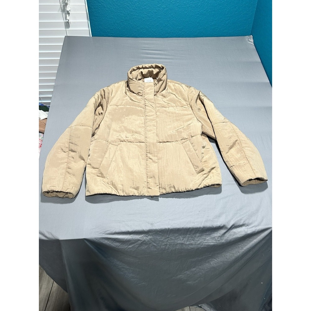 Vince Soft Padded Puffer Tan Jacket XL